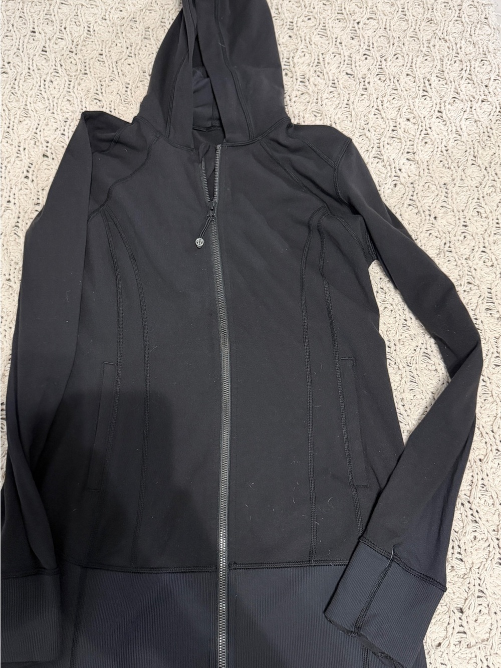 lululemon athletica Black Full-Zip Hooded Jacket